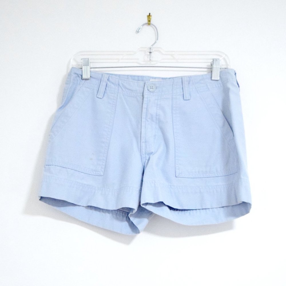 ARIZONA JEAN Vintage Robin's Egg Blue Cotton High Waisted Bermuda Shorts